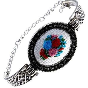 Unique Flower Embroidered Bracelet